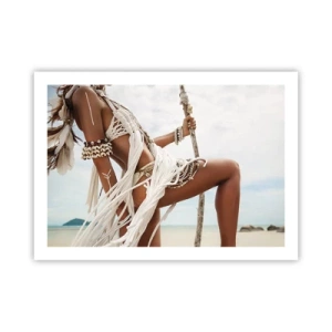 Poster - Eine Priesterin der Sonne - 70x50 cm