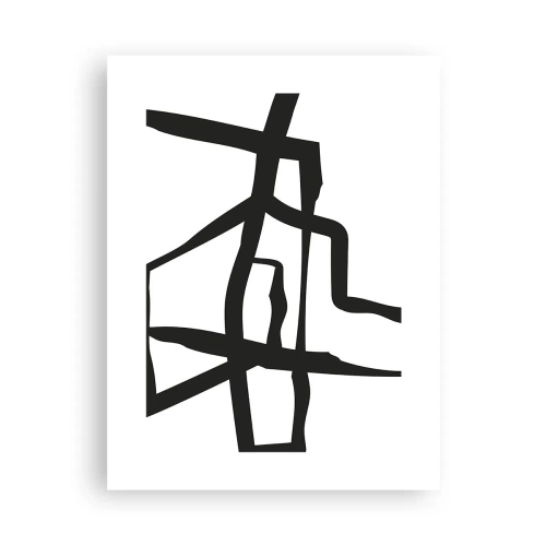 Poster - Schwarz-Weiß-Design - 30x40 cm