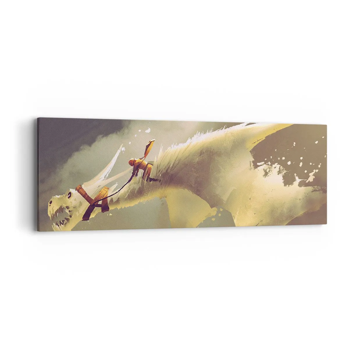 Bild auf Leinwand - Leinwandbild - Die Welt zur Rettung - 90x30 cm