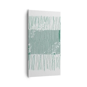 Bild auf Leinwand - Leinwandbild - Marine Abstraktion - 65x120 cm