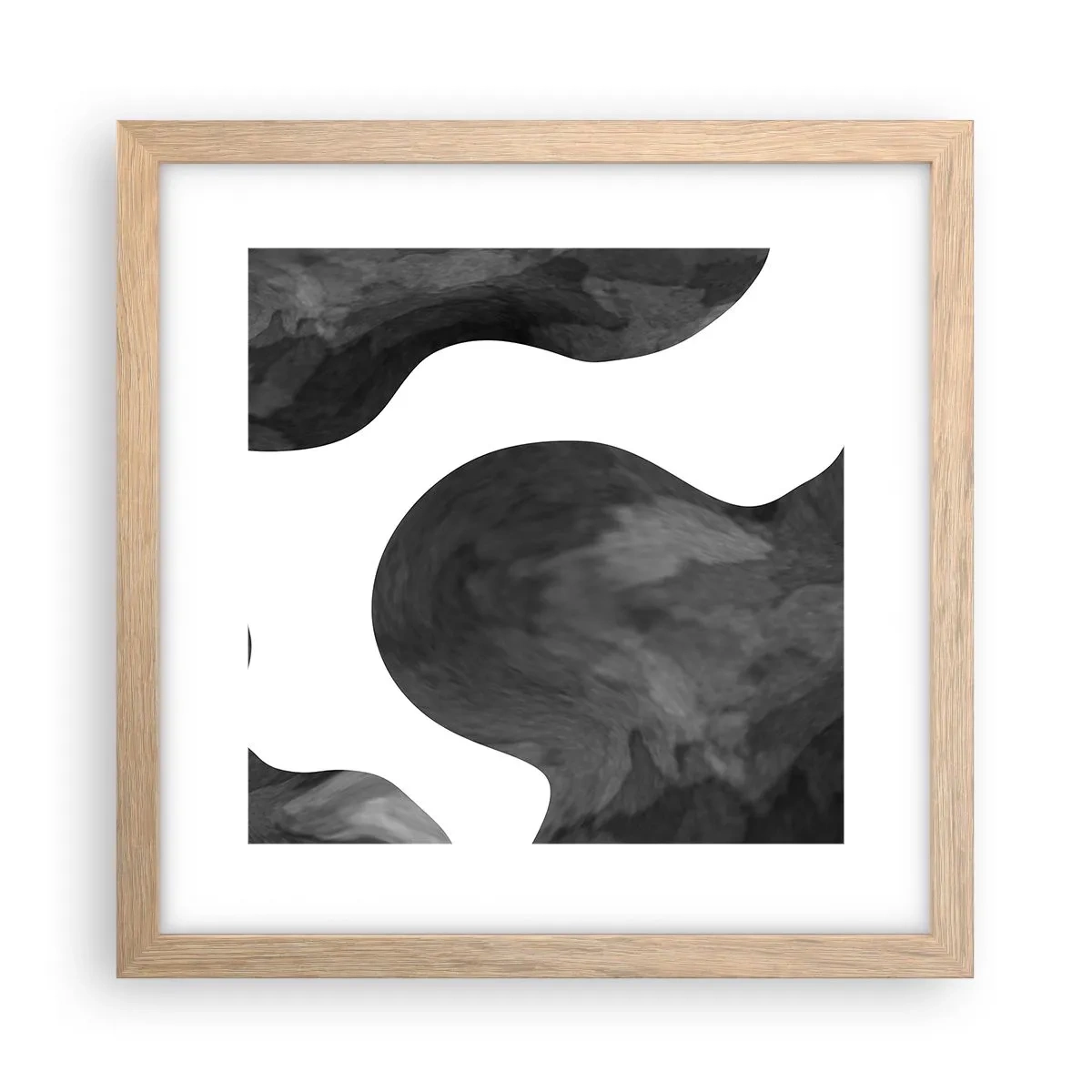 Poster in einem Rahmen aus heller Eiche - Milchstraße - 30x30 cm