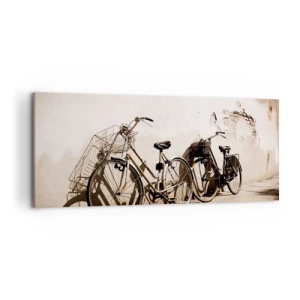 Bild auf Leinwand - Leinwandbild - Der unvergessliche Charme der Vergangenheit - 100x40 cm
