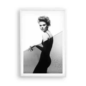 Poster in einem weißen Rahmen - Magnetischer Blick - 61x91 cm