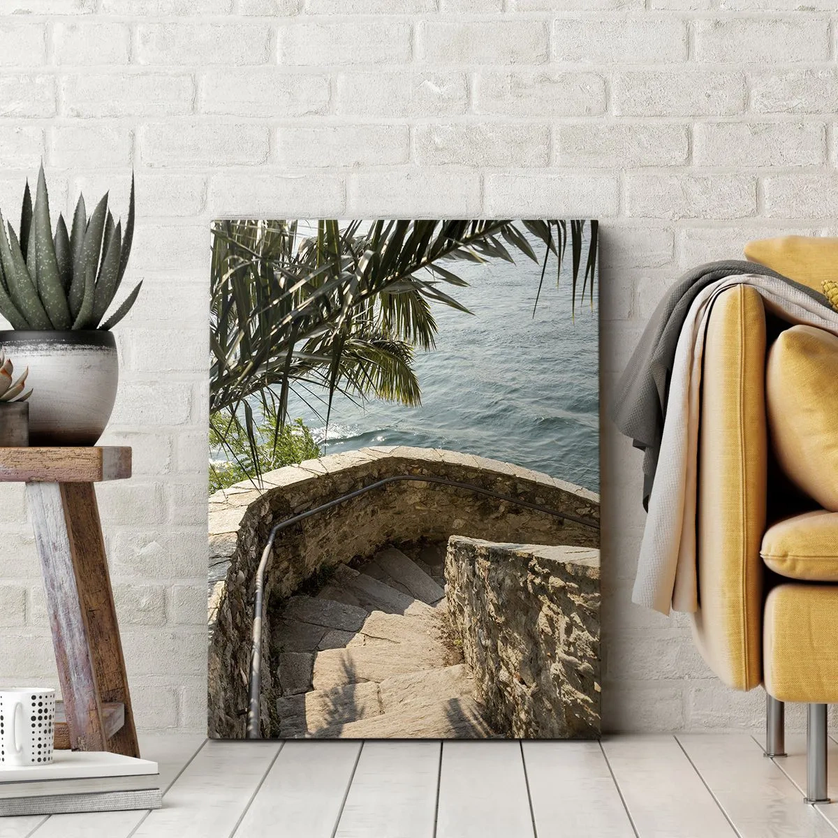 Bild auf Leinwand - Leinwandbild - Unter der Sonne Italiens - 45x80 cm