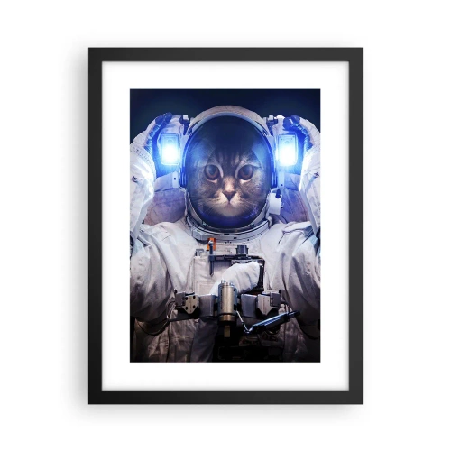 Poster in einem schwarzem Rahmen - Houston, du hast ein Problem - 30x40 cm