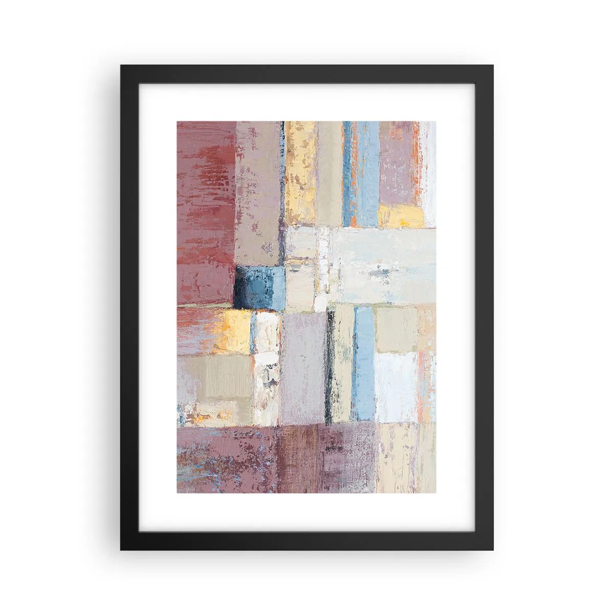 Poster in einem schwarzem Rahmen - Ruhe der Geometrie - 30x40 cm