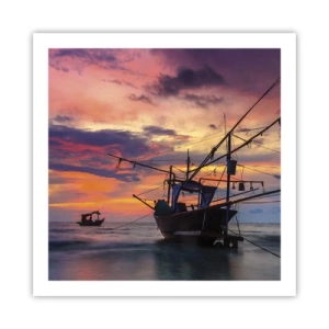 Poster - Exotischer Abend - 60x60 cm