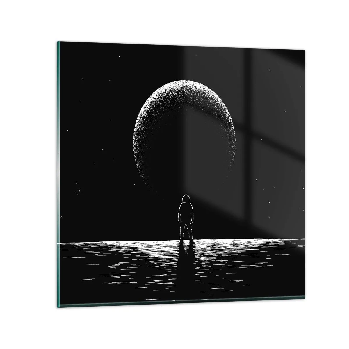 Glasbild - Bild auf glas - Angesicht zu Angesicht - 60x60 cm