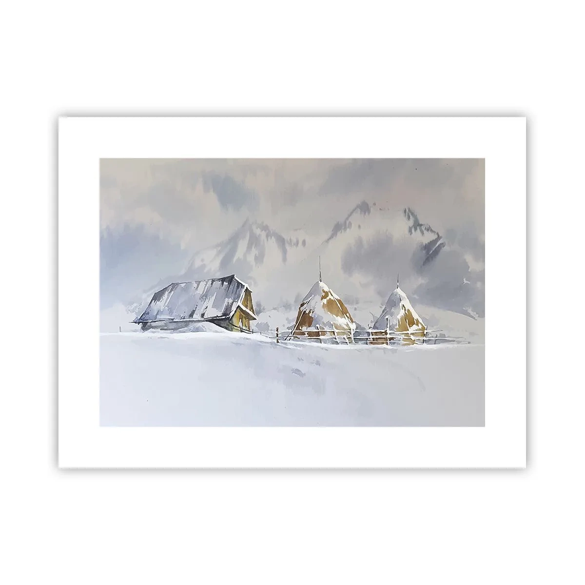 Poster - In einem verschneiten Talkessel - 40x30 cm