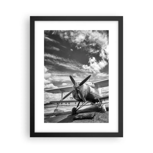 Poster in einem schwarzem Rahmen - Ich kann es kaum erwarten! - 30x40 cm
