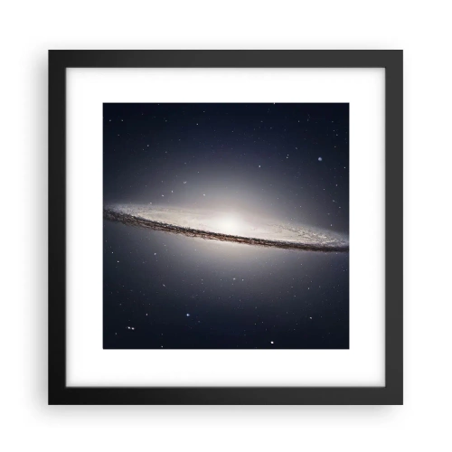 Poster in einem schwarzem Rahmen - Vor langer Zeit in einer weit entfernten Galaxie ... - 30x30 cm