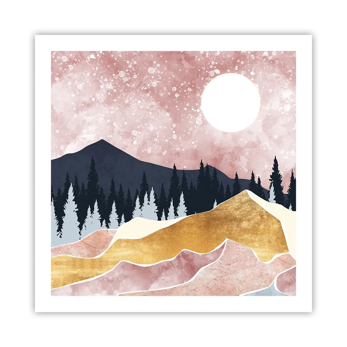 Poster - Nachtwache - 60x60 cm