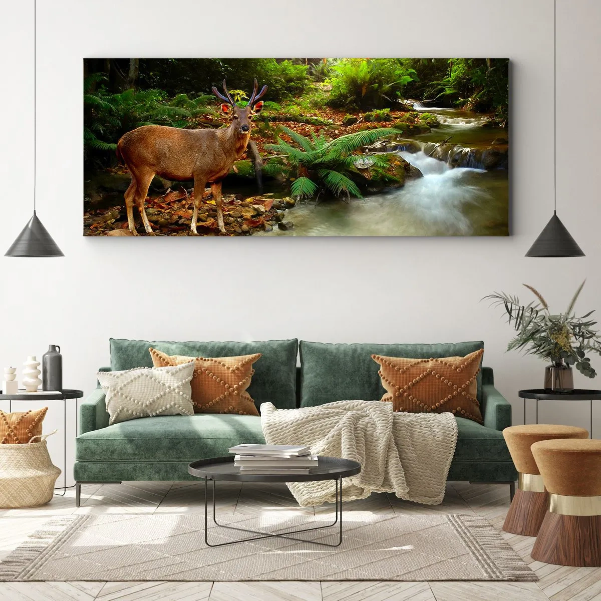 Bild auf Leinwand - Leinwandbild - Willkommen in meiner Welt - 100x40 cm