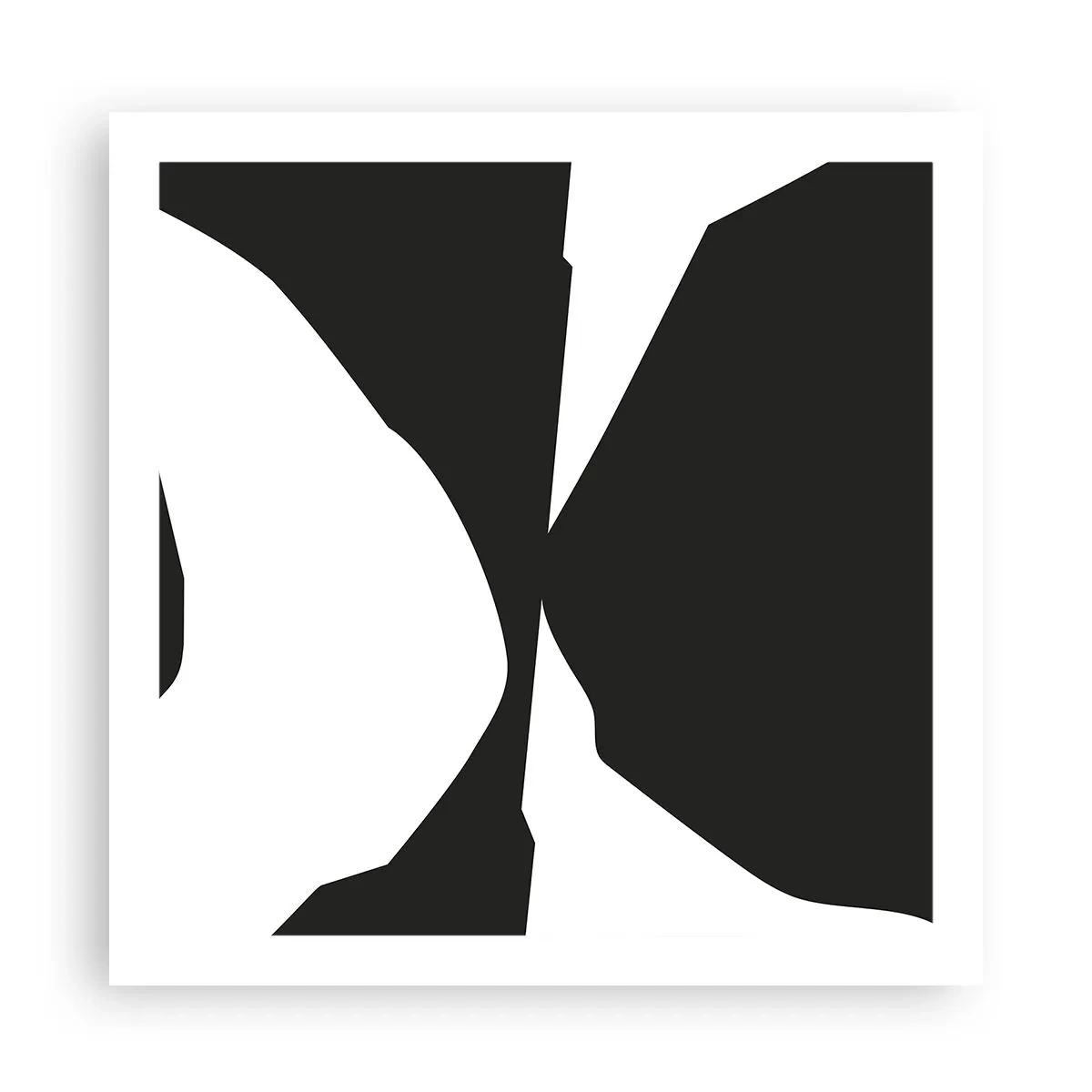 Poster - Positiv negativ - 60x60 cm