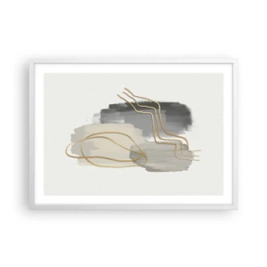 Poster in einem weißen Rahmen - Dauer und Bewegung - 70x50 cm