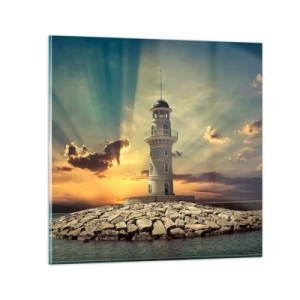 Glasbild - Bild auf glas - Licht - Gut - Schönheit - 60x60 cm