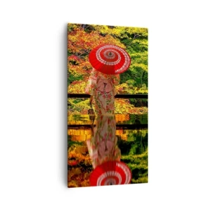 Bild auf Leinwand - Leinwandbild - Im Tempel der Natur - 55x100 cm