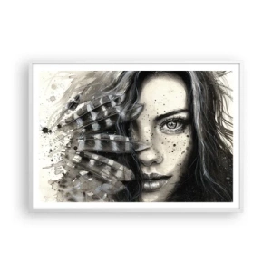 Poster in einem weißen Rahmen - Wilde Schönheit - 100x70 cm