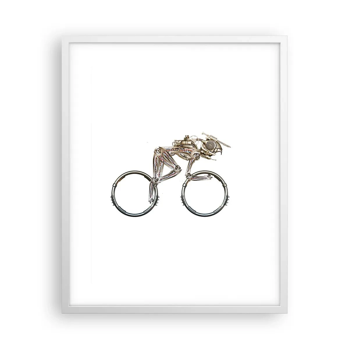 Poster in einem weißen Rahmen - Eine tolle Maschine - 40x50 cm