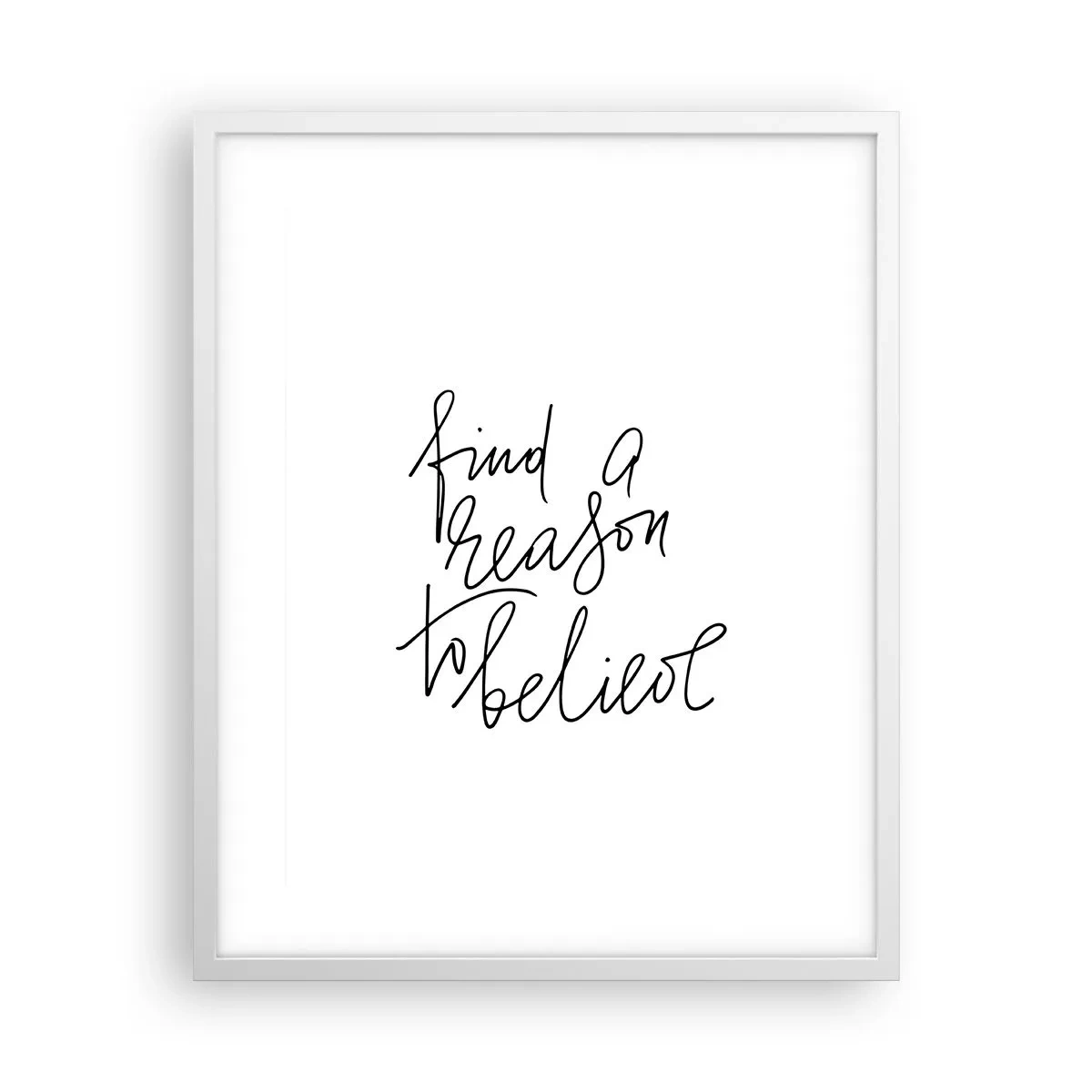 Poster in einem weißen Rahmen - Es ist möglich - 40x50 cm