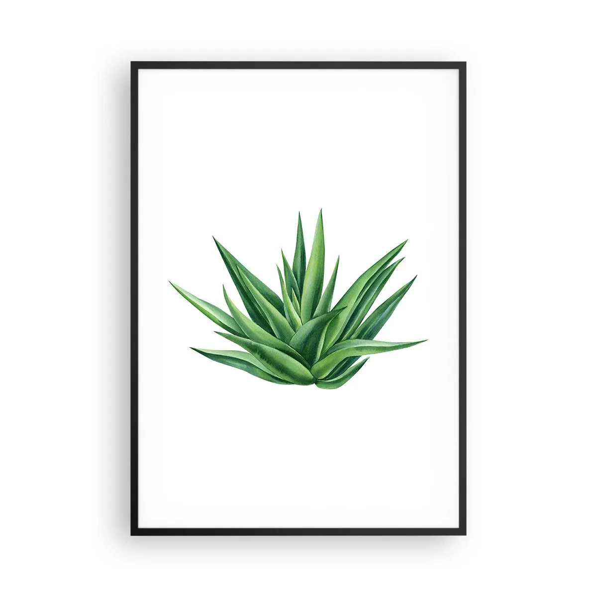 Poster in einem schwarzem Rahmen - Grün – Kraft – Leben - 70x100 cm