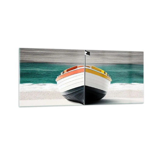 Glasbild - Bild auf glas - An seinem Platz - 100x40 cm