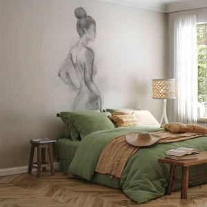 Selbstklebende Fototapete Deluxe Sticker - Schön wie ein Gemälde - Frau, Körper, Grafik - 250x175 cm