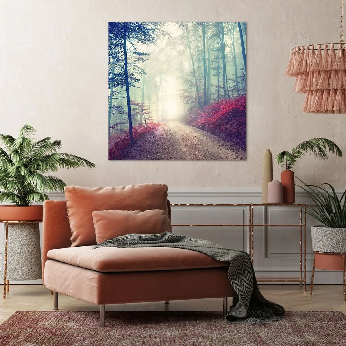 Bild auf Leinwand - Leinwandbild - Wie gut ist es, im Morgengrauen aufzustehen - 40x40 cm