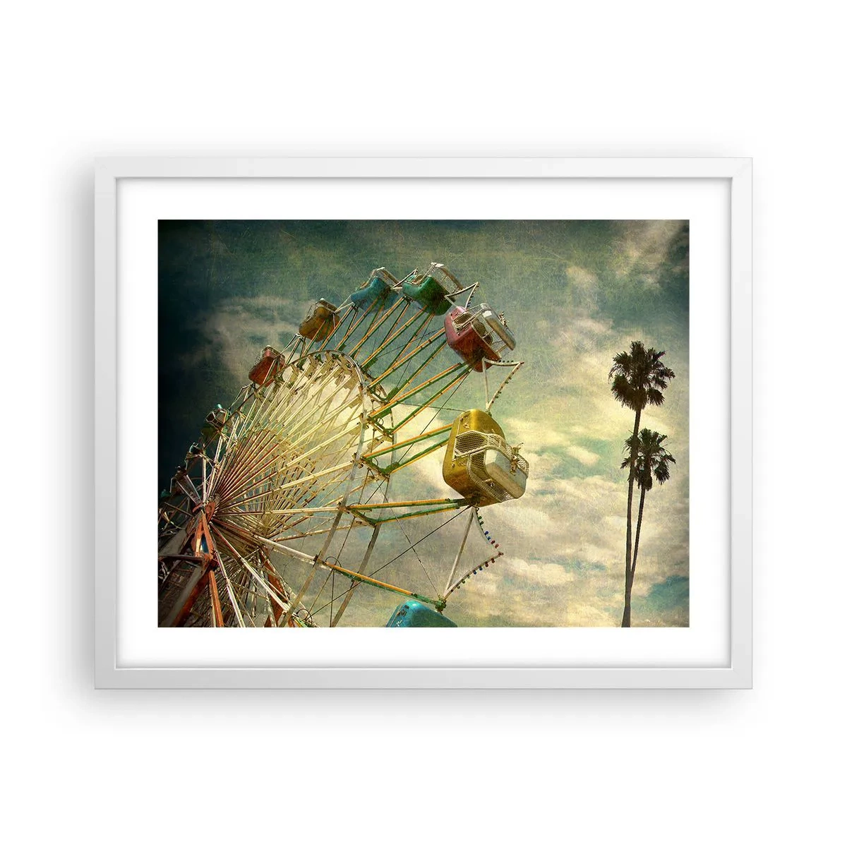 Poster in einem weißen Rahmen - Es wird Spaß geben ... - 50x40 cm