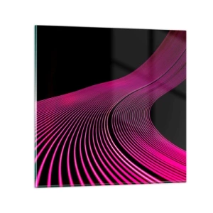 Glasbild - Bild auf glas - Allee des Lichts - 50x50 cm