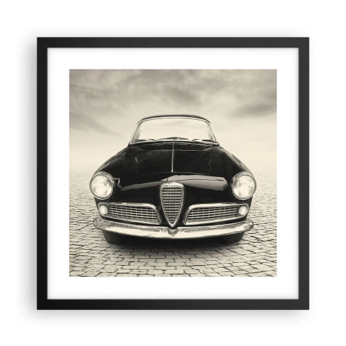 Poster in einem schwarzem Rahmen - Man muss mich einfach lieben - 40x40 cm
