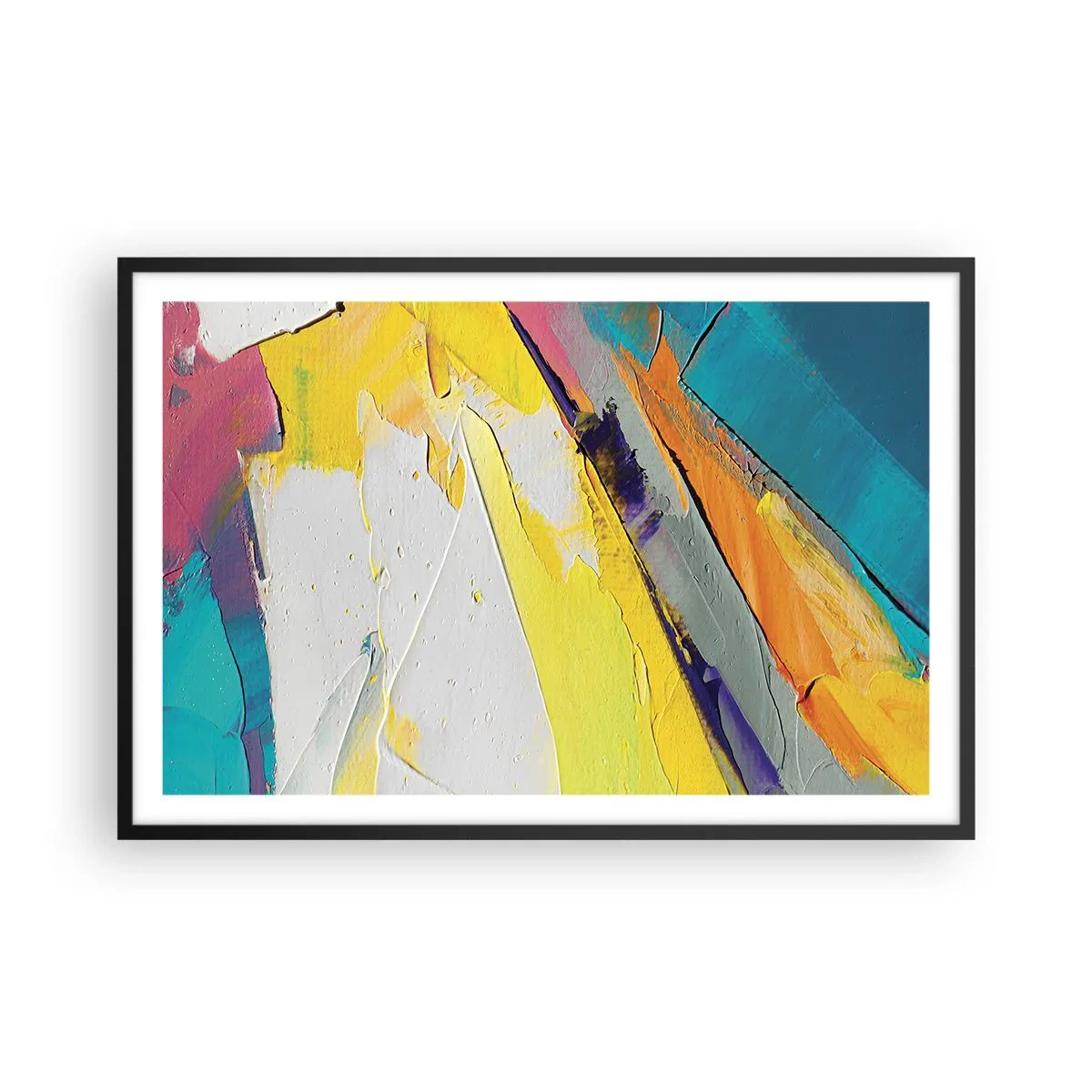 Poster in einem schwarzem Rahmen - Die Anatomie des Lichts - 91x61 cm