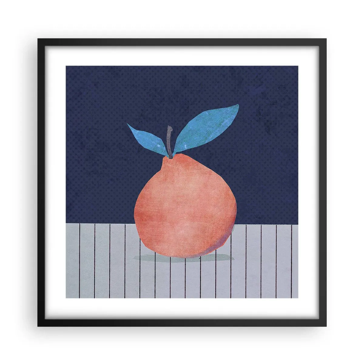 Poster in einem schwarzem Rahmen - Konvexität und Ebene - 50x50 cm