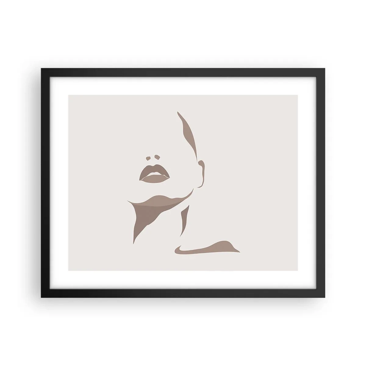Poster in einem schwarzem Rahmen - Aus Licht und Schatten - 50x40 cm
