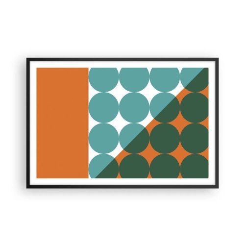 Poster in einem schwarzem Rahmen - Nach oben und schräg - 91x61 cm