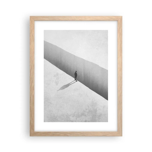 Poster in einem Rahmen aus heller Eiche - Klares Ziel - 30x40 cm