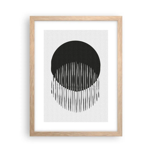 Poster in einem Rahmen aus heller Eiche - Sein Alter Ego - 30x40 cm