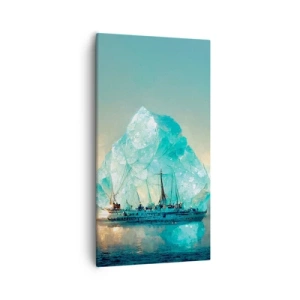 Bild auf Leinwand - Leinwandbild - Arktischer Diamant - 55x100 cm