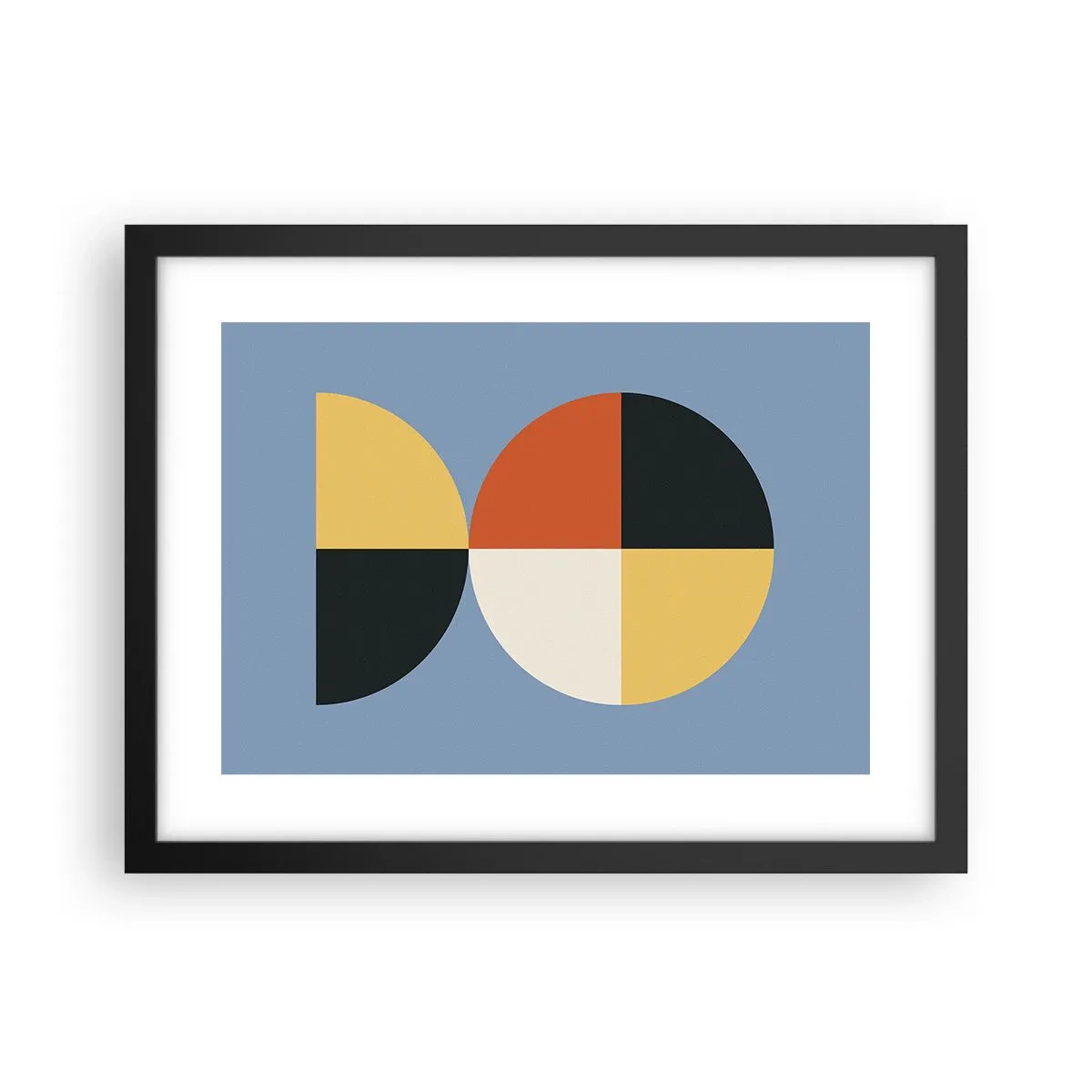 Poster in einem schwarzem Rahmen - Beobachte und zähle - 40x30 cm