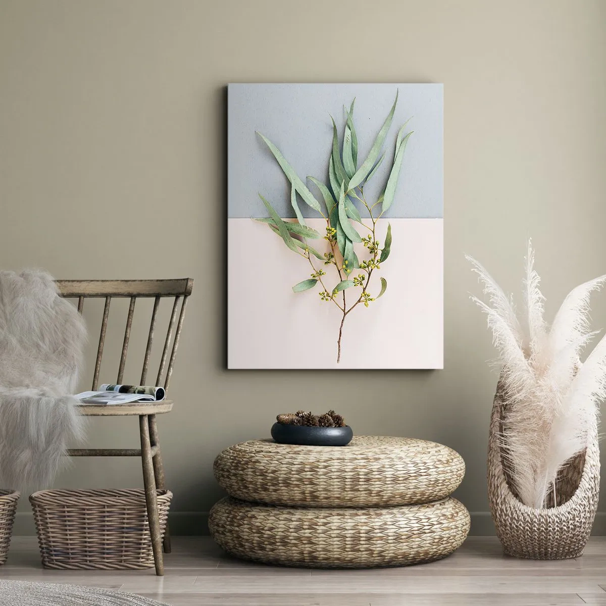 Bild auf Leinwand - Leinwandbild - Pastellige Subtilität - 45x80 cm