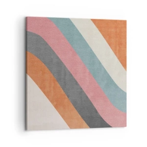 Bild auf Leinwand - Leinwandbild - Diagonale Komposition – Bewegung - 60x60 cm