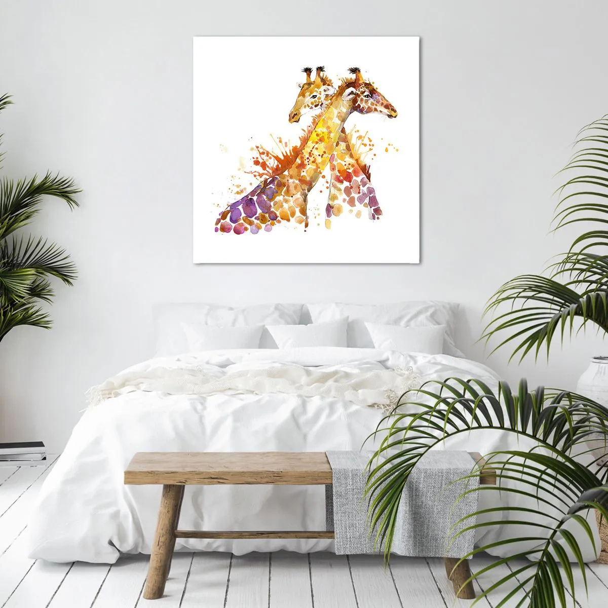 Bild auf Leinwand - Leinwandbild - Ist es Freundschaft oder ist es Baby? - 60x60 cm