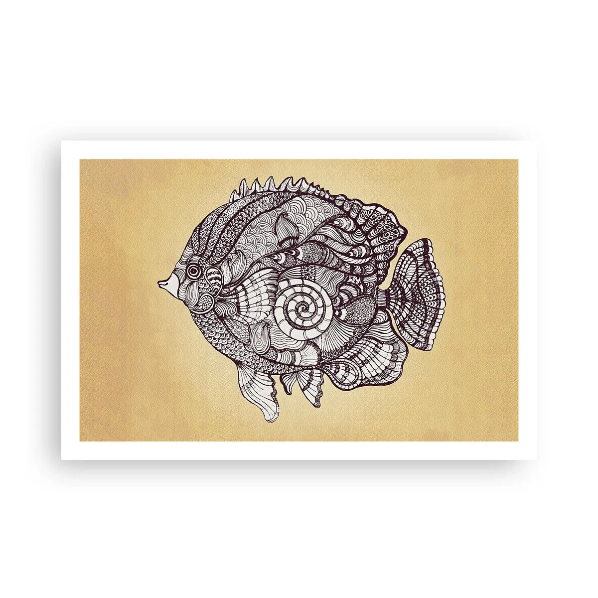 Poster - Aus dem Ozean der Ornamente - 91x61 cm