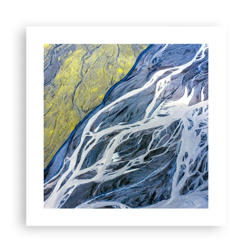 Poster - Felsmalereien der Natur - 40x40 cm