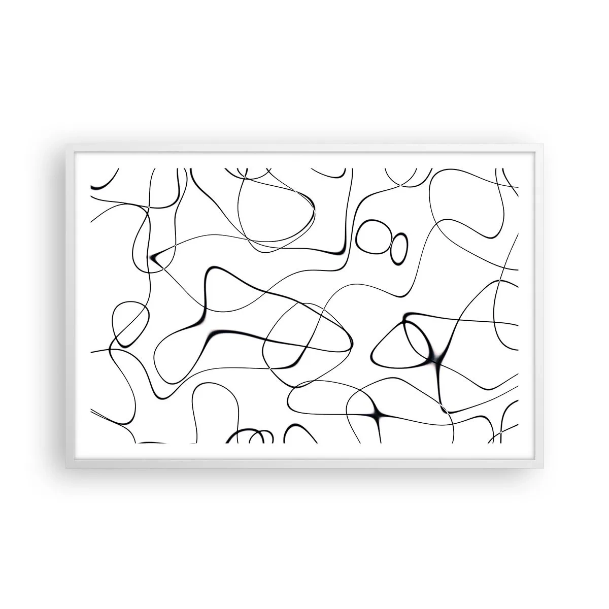 Poster in einem weißen Rahmen - Lebenswege, Wechselfälle - 91x61 cm