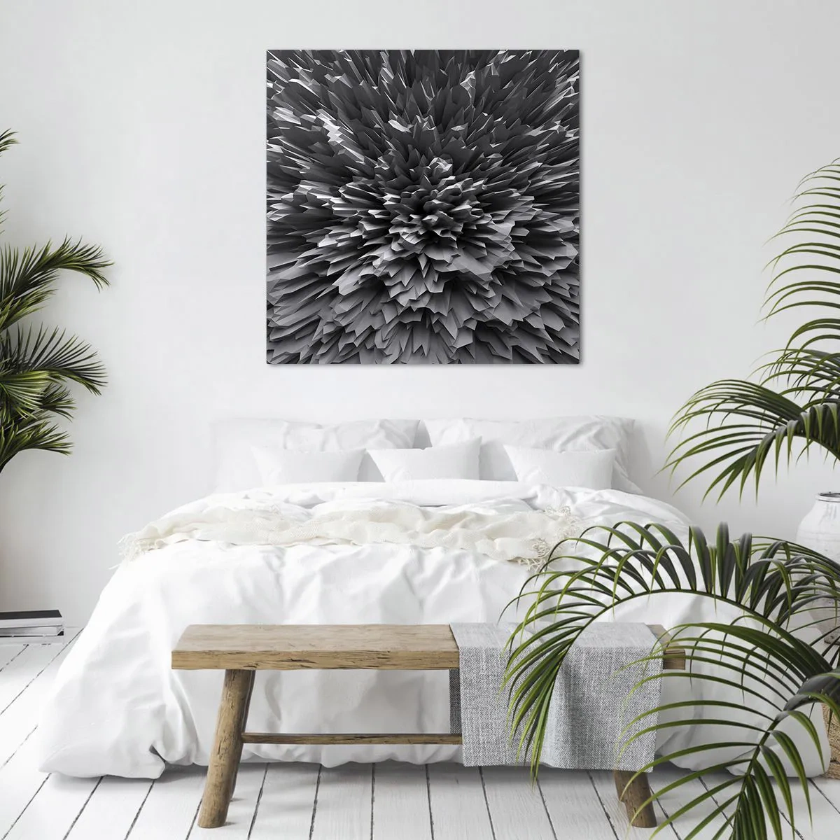 Bild auf Leinwand - Leinwandbild - Härter kann es nicht werden - 40x40 cm