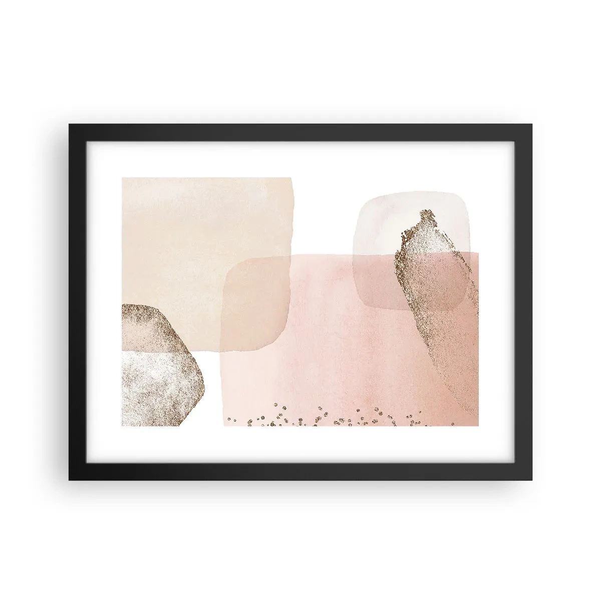 Poster in einem schwarzem Rahmen - Ein Blick durch die Farbe - 40x30 cm