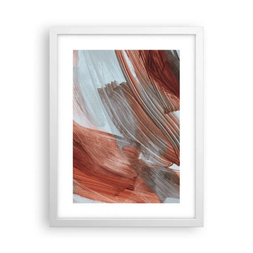 Poster in einem weißen Rahmen - Herbst und windige Abstraktion - 30x40 cm
