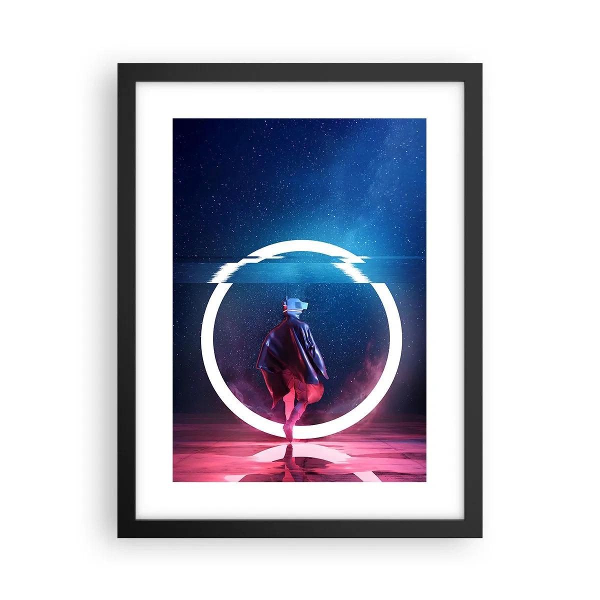 Poster in einem schwarzem Rahmen - Zwischen den Welten - 30x40 cm