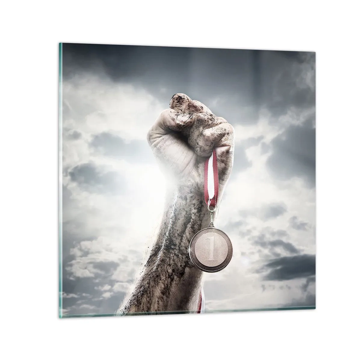 Glasbild - Bild auf glas - Per aspera ad astra - 30x30 cm